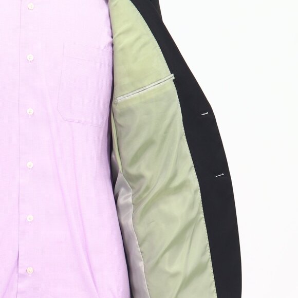 J. Ferrar 40R Navy Blazer Sport Coat Jacket 2-Button Herringbone T497 - Picture 11 of 11